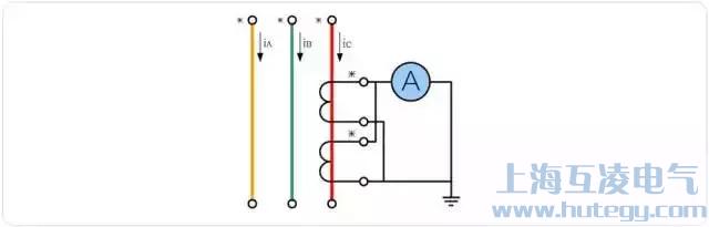 電流互感器原邊串聯、副邊并聯接線圖